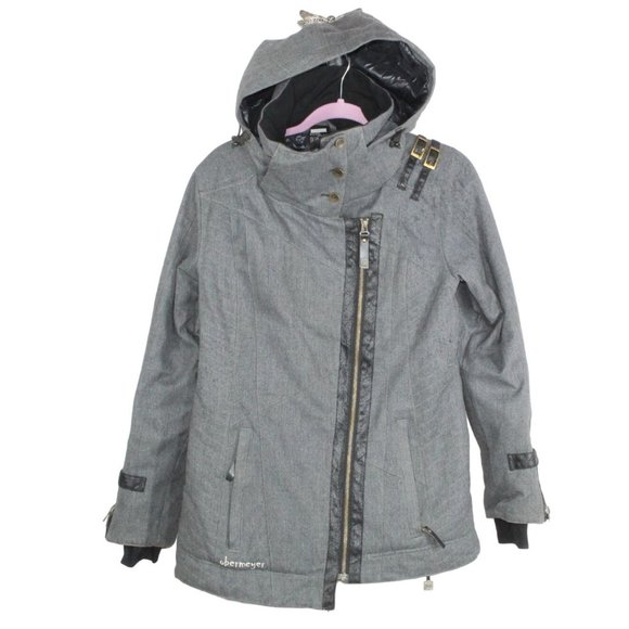 Obermeyer Jackets & Blazers - Obermeyer Katia Gray Polyester Asymmetric Full Zip Winter Ski Jacket 8
